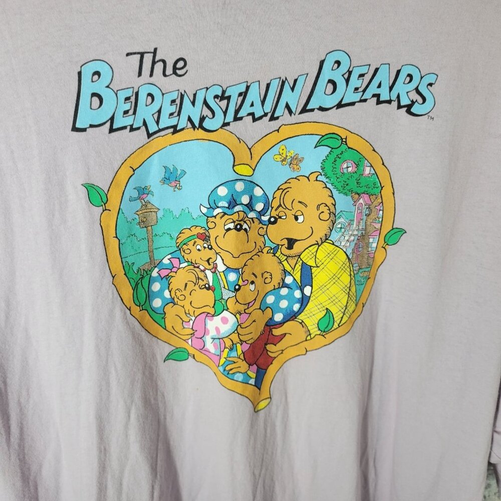 Berenstain Bears Womens One Size Muted Lavender T-Shirt 100% Cotton NOV180E - Picture 5 of 8